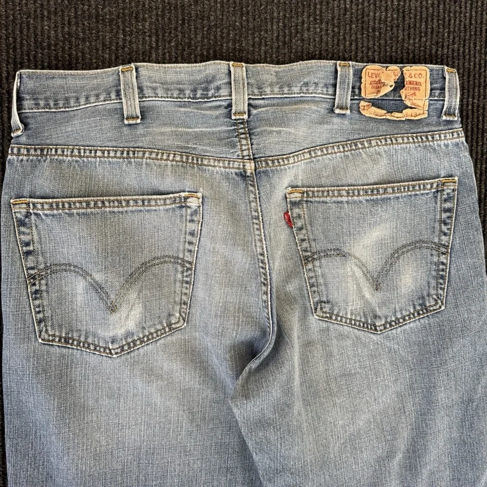 Levi's 550 Jeans Mens 38x32 Blue Denim Relaxed Fit Straight Leg 2000s Baggy